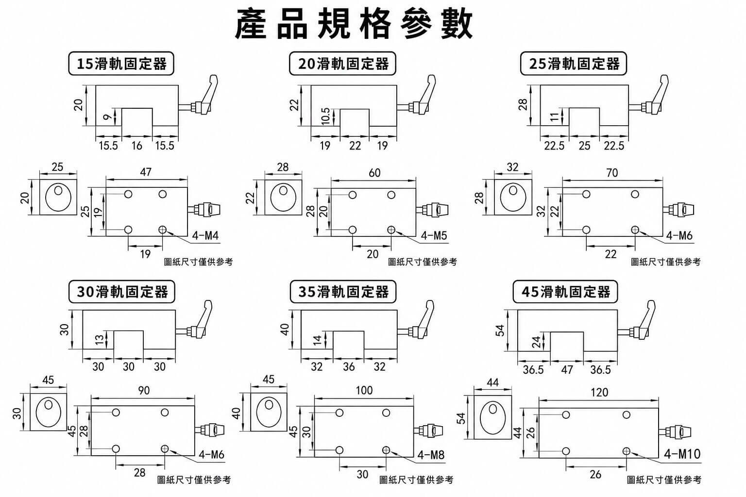 滑軌固定器